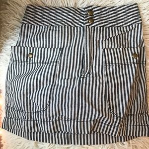 Urban outfitters striped mini skirt